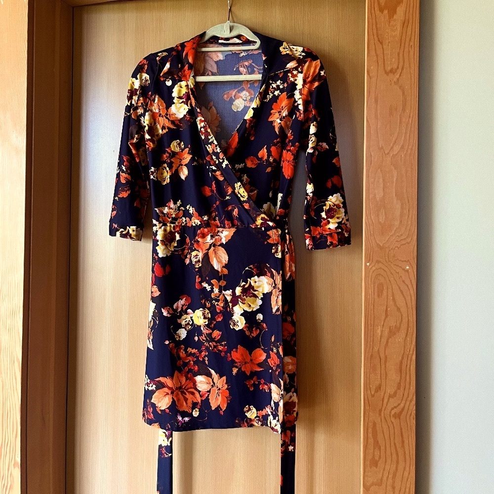 Floral Wrap Dress